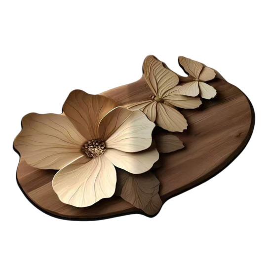 Floor Mat Quick Drying High Water Absorption 3D Realistic Butterflies Floral Pattern Anti-Slip Bathroom Mat Entryway Kitchen Rug