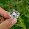 Rainbow Moonstone Stone Flower Sister Promise Engagement Ring Jewelry 925 Silver