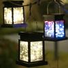 Outdoor Solar Garden Lantern: Waterproof Star Candle Light for Courtyard, Balcony, and Decorative Use.