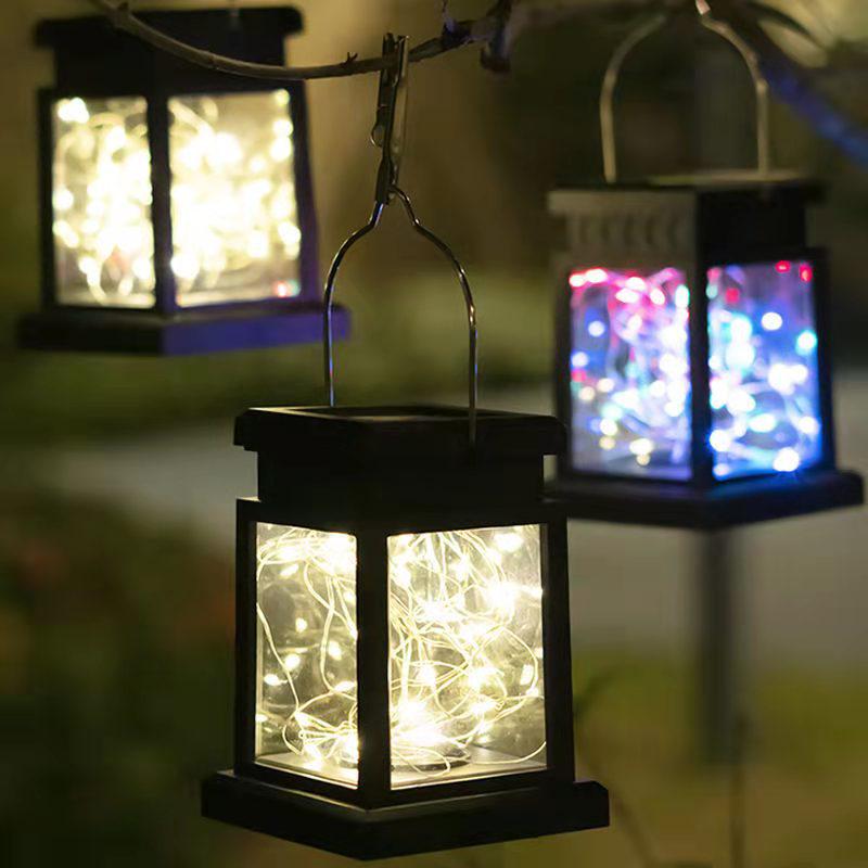 Outdoor Solar Garden Lantern: Waterproof Star Candle Light for Courtyard, Balcony, and Decorative Use.