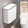 BoYiDuo Press-Top Slim Wall-Mounted Trash Can