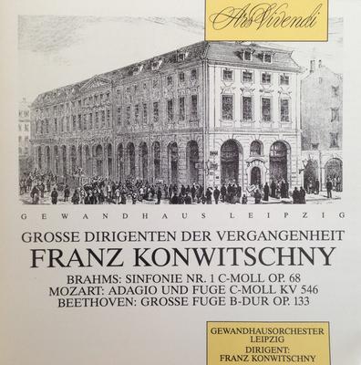 CD FRANZ KONWITSCHNY - GEWANDHAUSORCHE - Grossen Dirigenten Der Vergangenhei MRC023 Ars Vivendi Germany ObiClassical Used