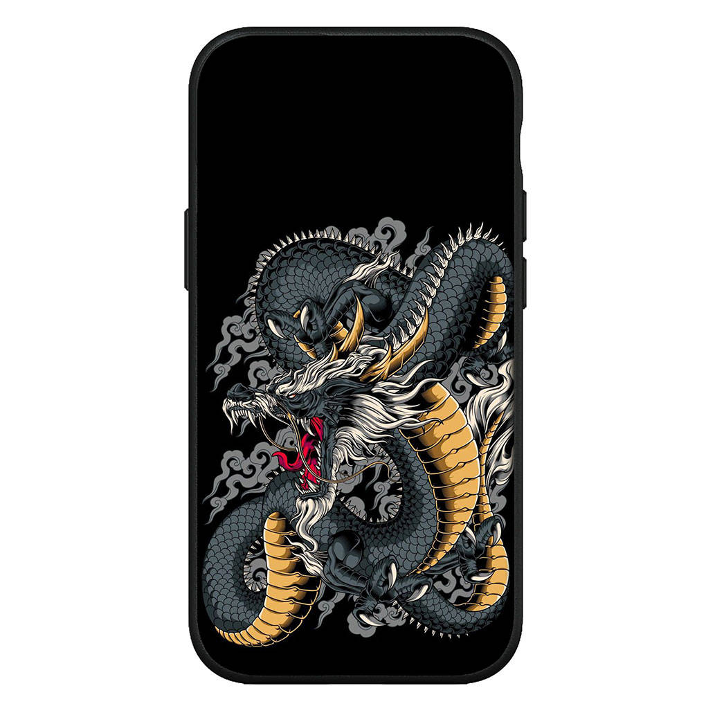 

для iPhone 16 15 X XR Samsung Galaxy S24 S23 Plus Xiaomi Redmi Note 13 12 11 Pro Max 9 10 14 S21 S20 13C OPPO Huawei Cover Art черный дракон чехол для телефона for Samsung Galaxy A16