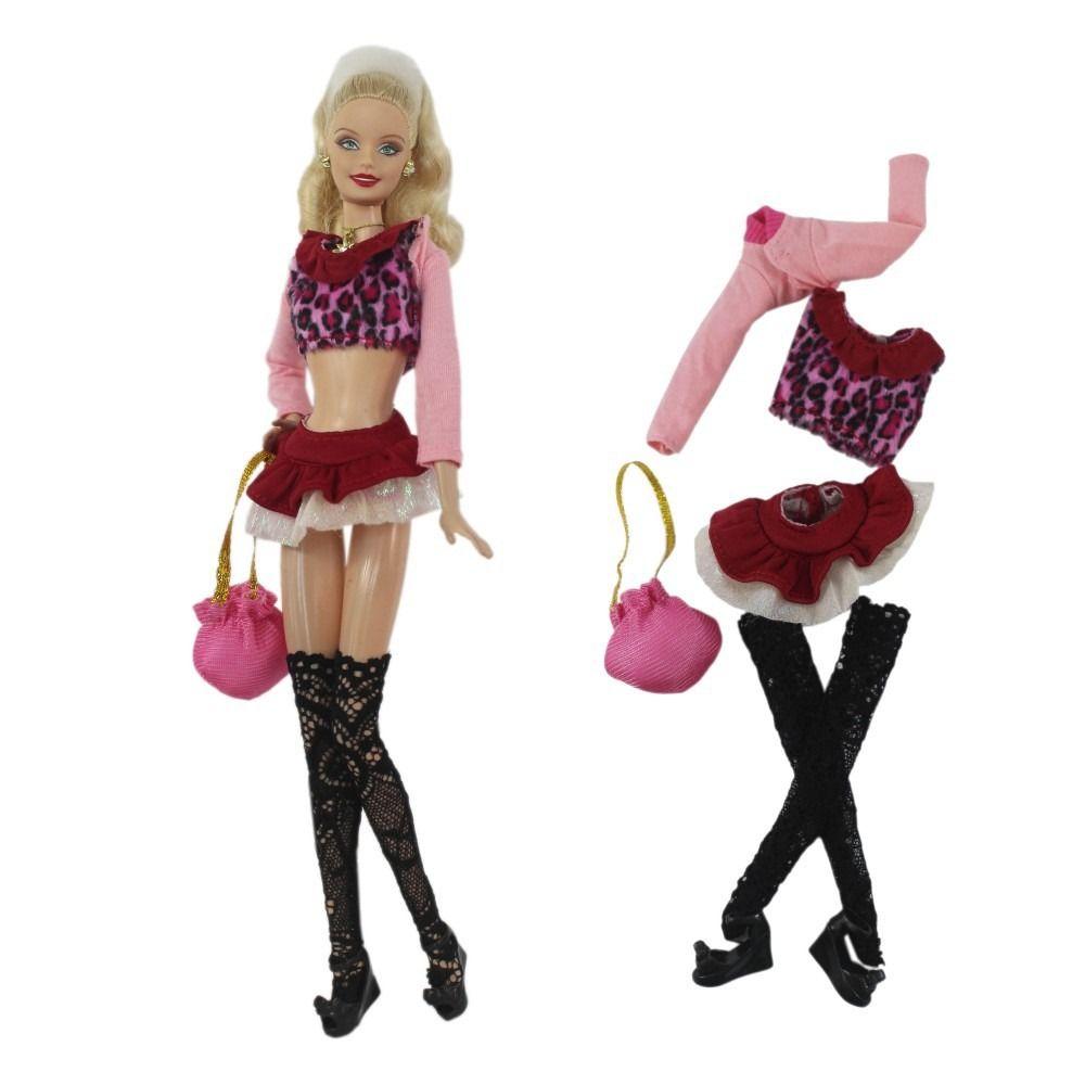 High Quality Fashion 30cm Female Jackets Handmade 10 Styles Beautiful Skirt Pants Party Clothes Bags 1/6 BJD Doll