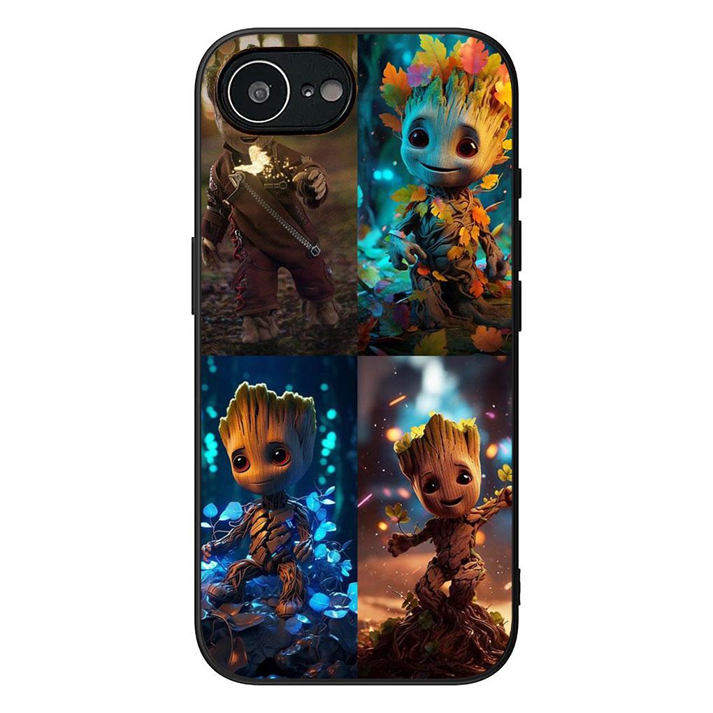 Galaksinin Koruyucuları Bebek Marvel Groot Samsung Galaxy S25 S24 S23 FE Plus Ultra S7 Kenar A16 A15 5G s25+ için Telefon Kılıfı
