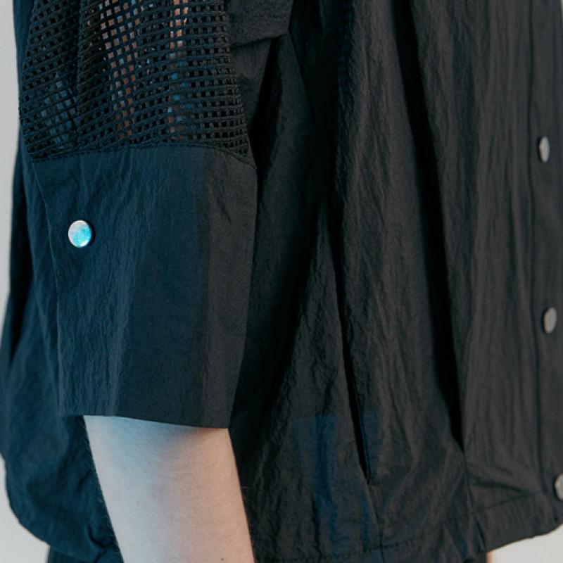 MAXZA Mesh Block String Blouse Jacket Zc09qj600on