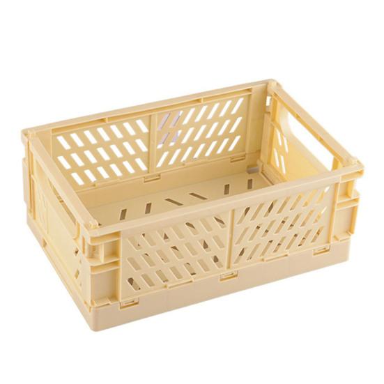 

Сплошной цвет большой емкости, креативный штабелируемый складной кухонный складской ящик, студенческий ящик L