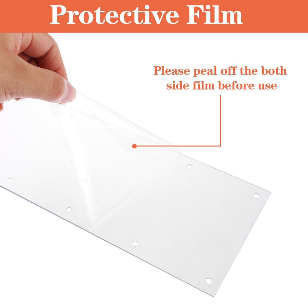 12 Piezas 14" X 4.5" Forro de Borde para Jaula de Mascotas PVC Transparente Protector contra Orina Revestimiento Lateral Accesorios de Jaula Para Conejo Hurón Hámster Rata Ardilla
