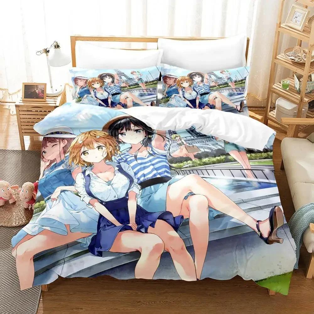 3D Print Anime Masamune-kun No Revenge Bedding Set Single Twin Full Queen King Size Bed Set Adult Kid Bedroom Duvet Cover Sets