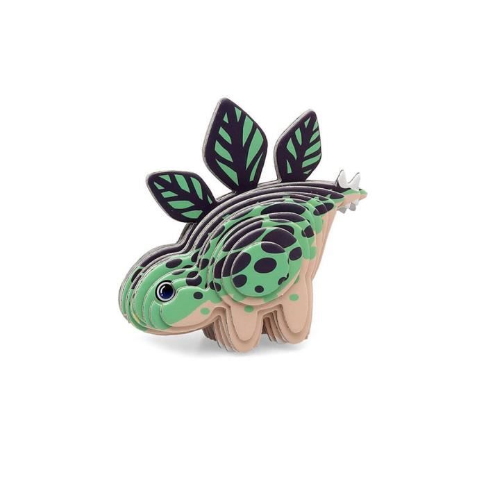 3D Dinosaur Stegosaurus DIY Puzzle To Assemble - Educational and Fun Game for Children Aged 5 and Up