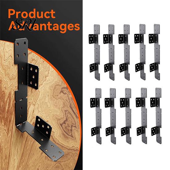 Treppenwangenträgerhalterung 10 Stück Hänger Schwerlast 18 Gauge Verstellbar Deck 2x10 Metallverbinder für 2x12