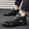 2024 Spring New Men's Casual Leather Shoe Cover Foot Lefu Shoes Flat Soft High Quality Slip-on Loafers