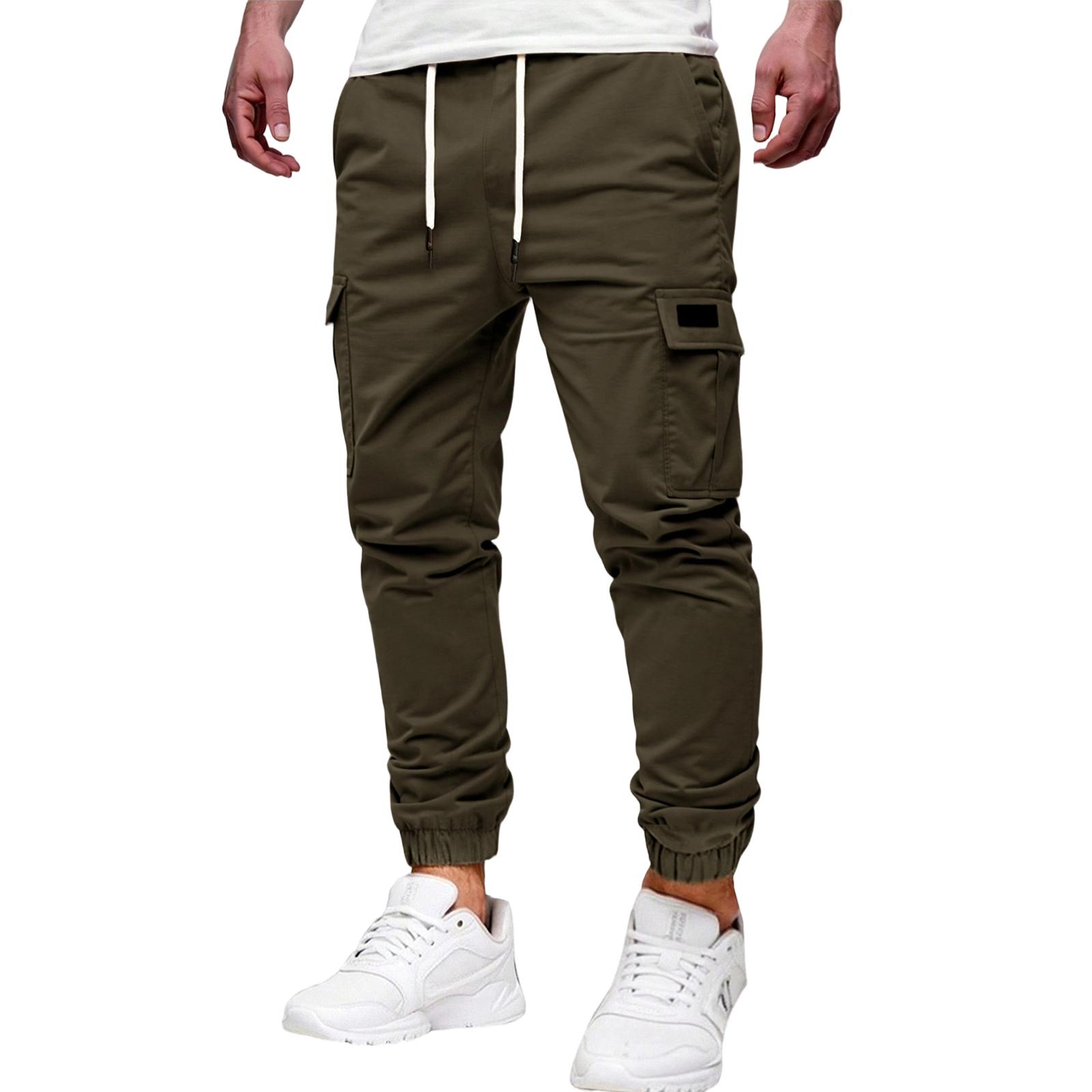 Men s American Loose High Street Leisure Sports More Pocket Workwear Trousers L