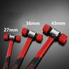 Non Marring Rubber Mallet with Shock Absorbing TPR Handle and Ductile Iron Core for Professional Installation Work