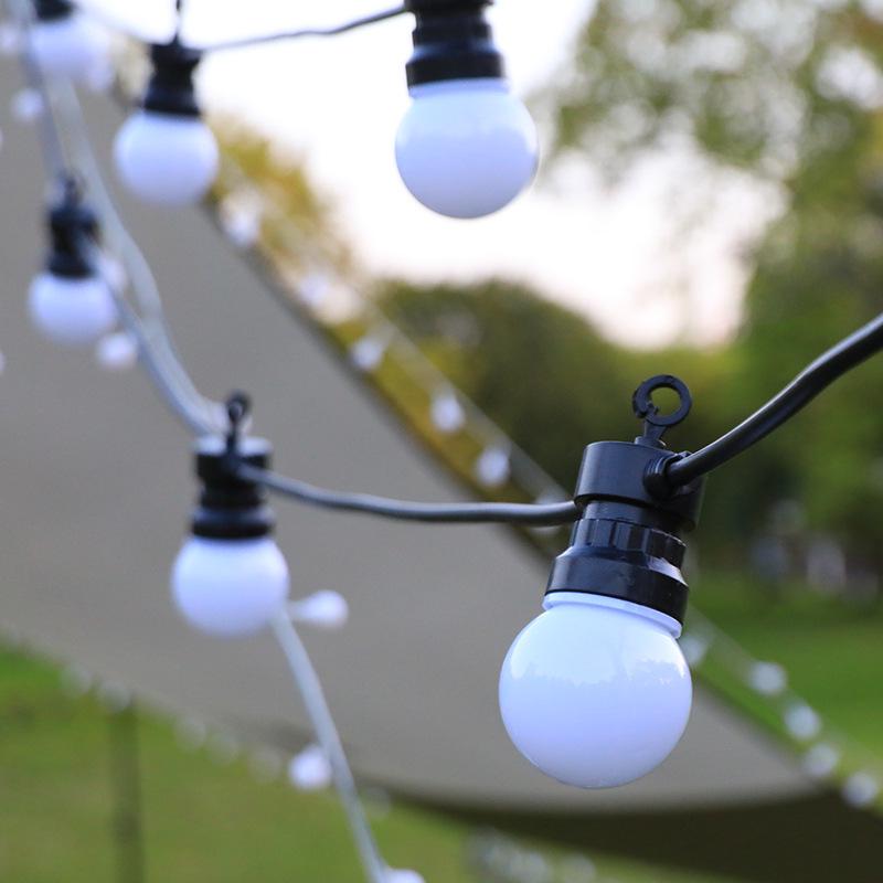 Waterproof G50 Bulb String Lights for Outdoor Camping, Tent, Garden, Awning, and Courtyard Decor