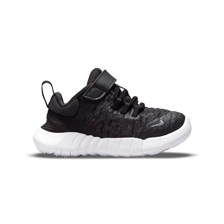 Nike Free RN 2021 Low top Running Shoes Black White Infant And Toddler CZ3997-001
