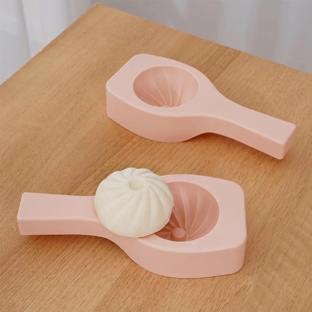 1/2PCS Home Kitchen Handmade Pastry Bun Making Mould Chinese Baozi Molds Handheld Baking And Pastry Steamed Stuffed Steamed Bread Mold