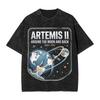 Artemis II Moon Mission T-Shirt  Simple T Shirts Short-Sleeved Y2K Basic Tshirt Summer Casual Round Neck Oversize Top Tees