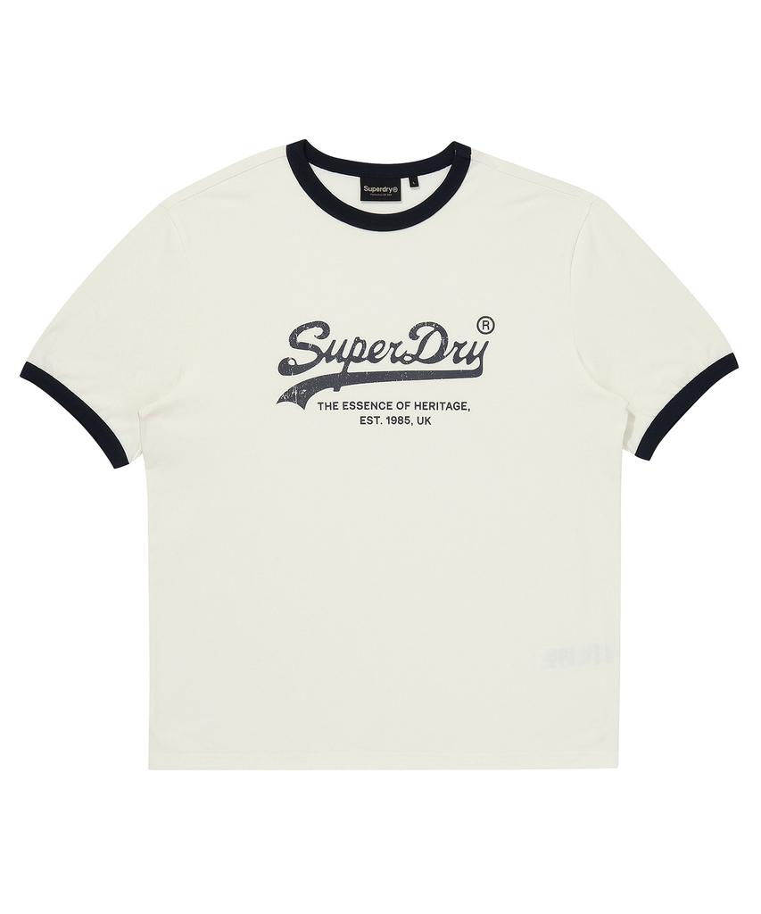 Syupeodeulai Logo Ringer T-Shirt Cream Sduiscq10Crm