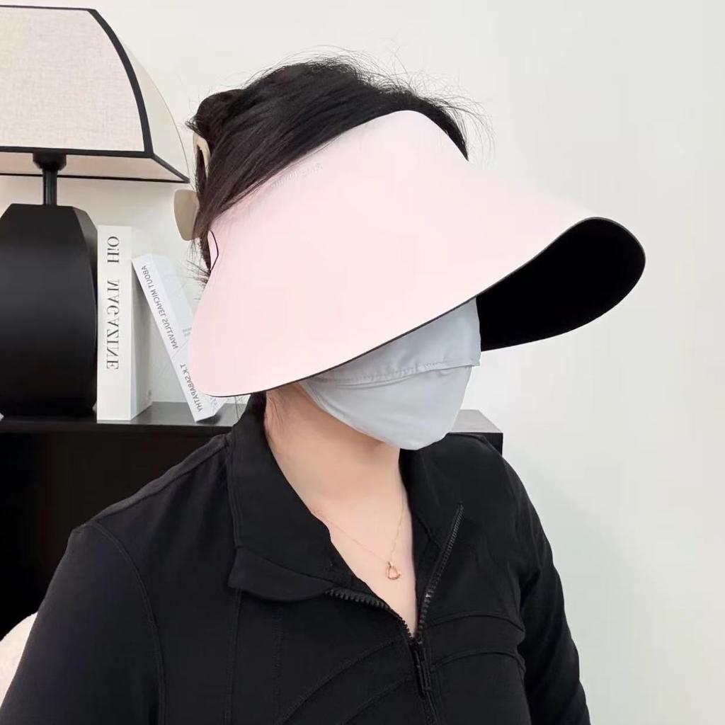 Outdoor Large Brim Sun Protection Hat Summer UV Protection Non-marking Breathable Empty Top Hat Foldable Cycling Sun Hat