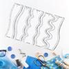 5Pcs Wave Rulers Quilting DIY Patchwork Tools Multipurpose Professional Stencils