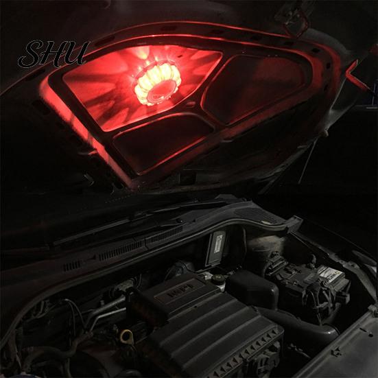 Emergency Safety Light 2Pcs LED Warning Lamp Compact Size High Brightness Waterproof Widely Used Signal with Hook Reliable