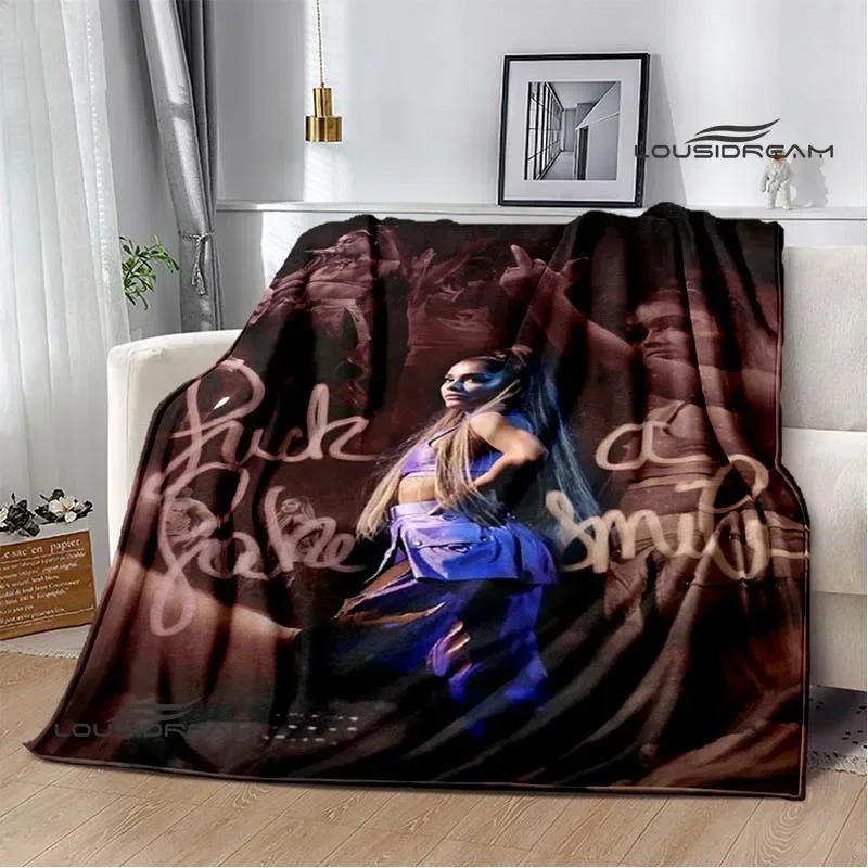 Singer Ariana Grande Printed Blanket Warm Flannel Blankets Soft And Comfortable Home Travel Blanket Bed Linings Birthday Gift