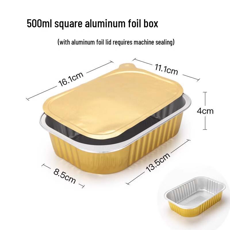 Shengbilai Disposable Aluminum Foil Meal Boxes with Lids