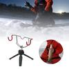 1pc 360° Adjustable Folding Multi-functional Ice Fishing Rod Rack Aluminum Alloy Winter Ice Pole Holder For Most Spinning Reels