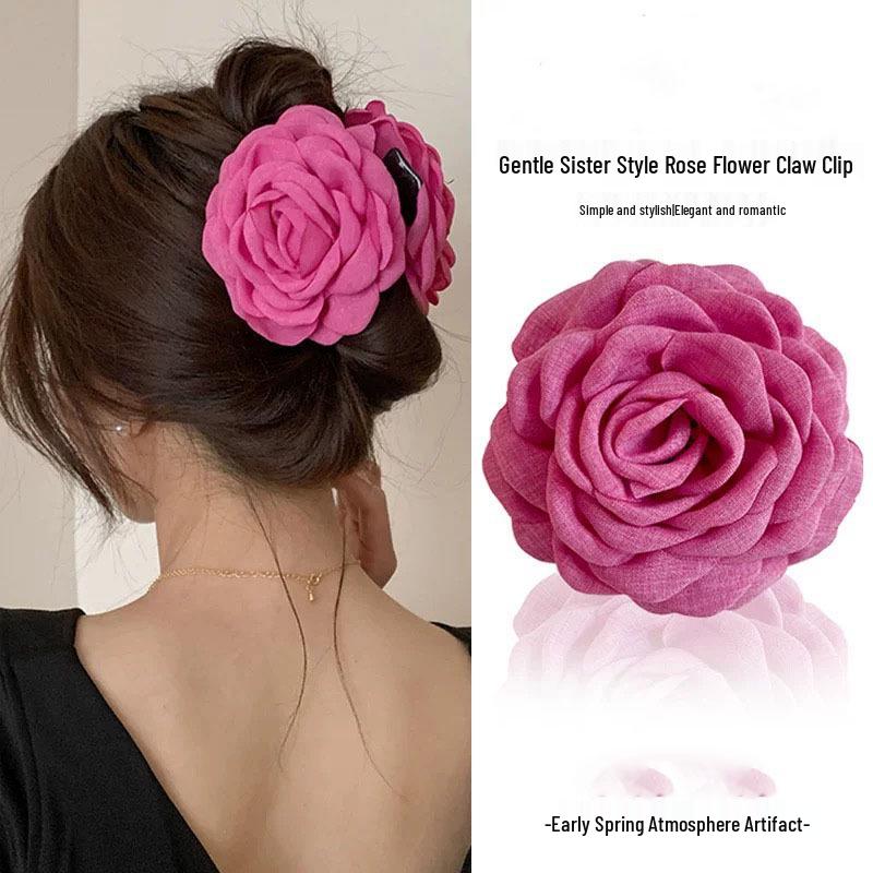 Korean Style Polka Dot Bow Shark Hair Clip - Elegant & Versatile
