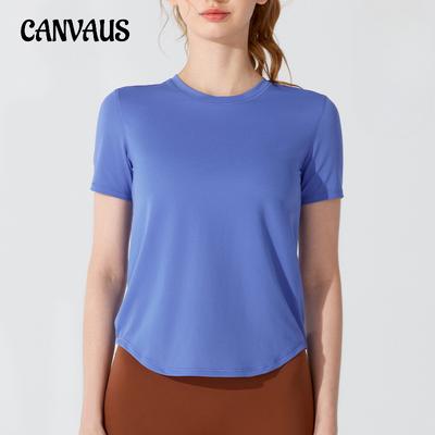Summer Sports Short-sleeved Women Loose Running Light Breathable T-shirt Stretch Fitness Clothing Quick Dry Yoga Tops