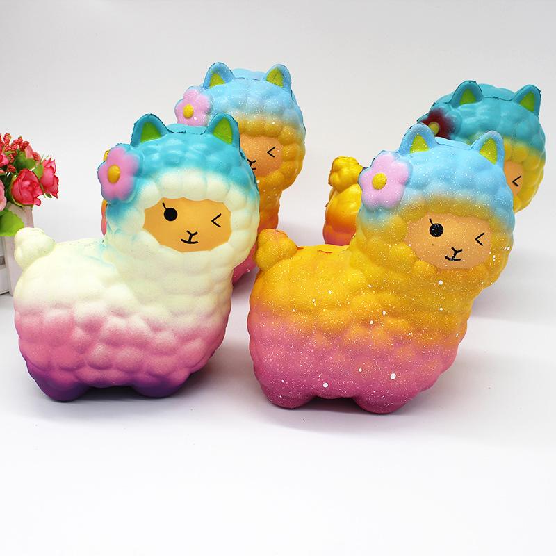 Jucărie oaie squishy Drăguță Galaxie Animal cu revenire lentă Squishy Squish En-gros Exquisită Cadou pentru copii Figurine de acțiune Kawaii
