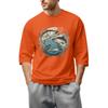 Men'S Round Neck Three-Quarters Sleeve Top Casual Fashion T-Shirt