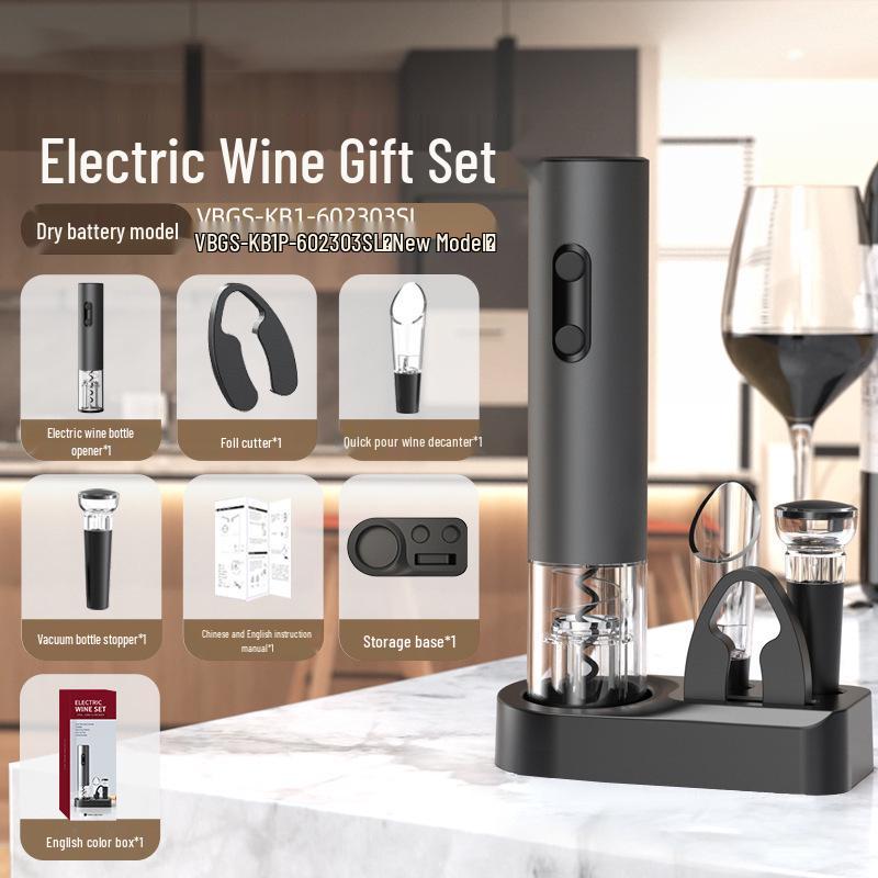 Abridor de vino eléctrico automático recargable - Herramienta multifuncional para el hogar