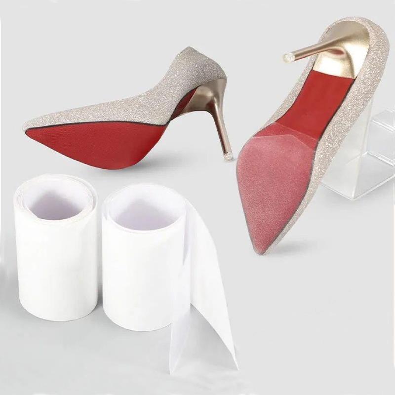 1 Stück Selbstklebende Rutschfeste Sohle Abriebschutzaufkleber Transparent Abriebschutz Sohlenaufkleber Gummi Sohle Verdicktes Abriebfestes Sohlenmaterial Negativ