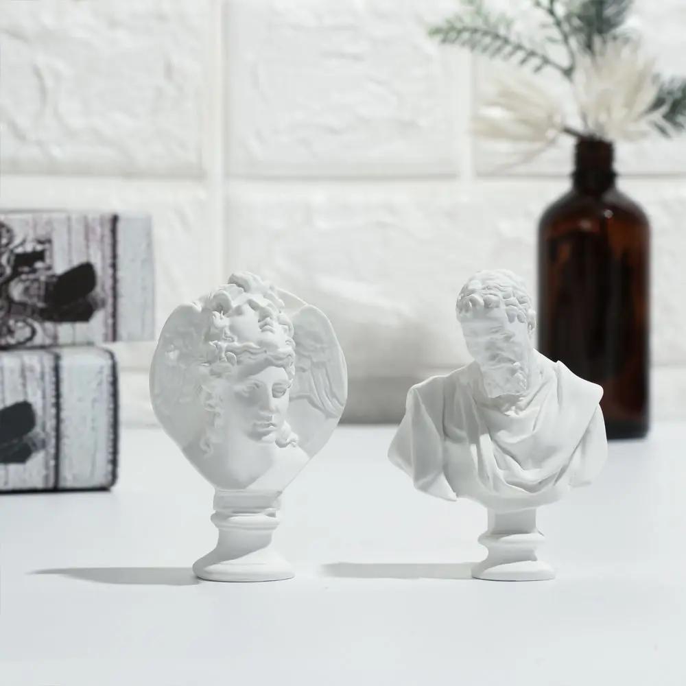 Crafts Drawing Practice Desktop Ornament Home Decor Famous Sculpture Gypsum Bust Portraits Plaster Statue Greek Mythology