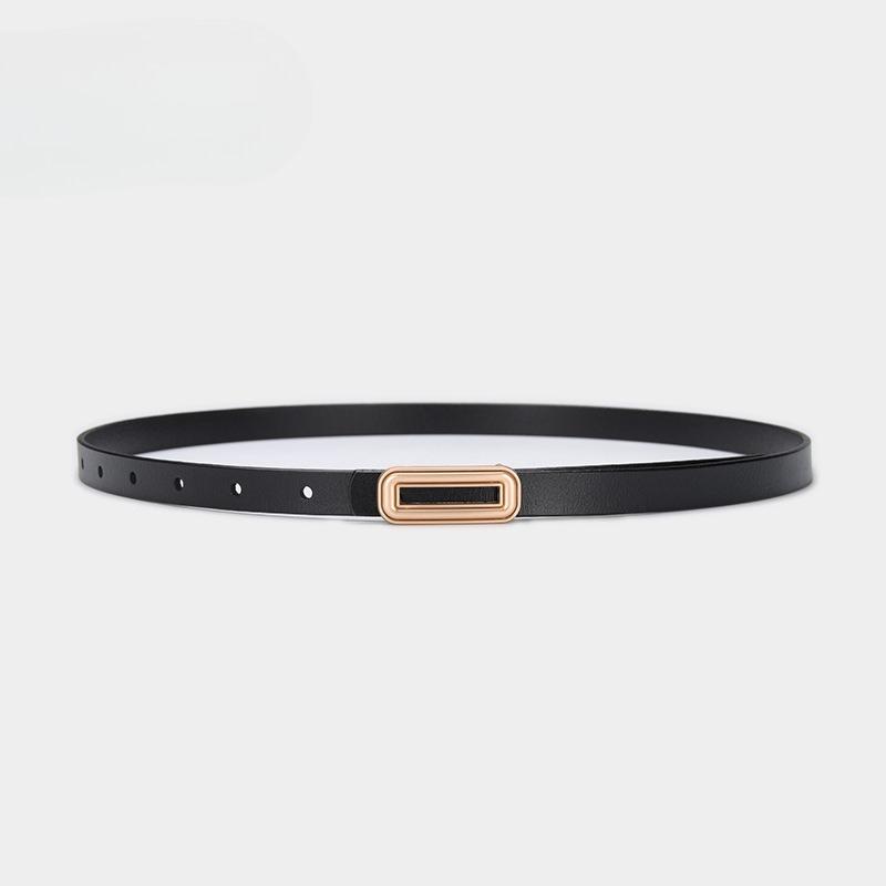Korean Retro Leather Belt for Women Versatile Decorative Belt with Dress Trousers Jeans Belt