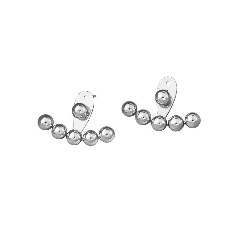 

Серьги-пусеты из серебра 925 пробы в корейском стиле - Универсальные, простые и стильные для женщин