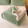 LISM Jacquard Lamb Velvet Thick Warm Blanket