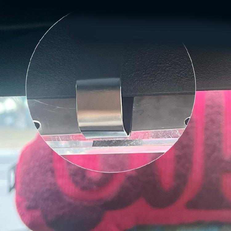 Magnetic Car Sunvisor Photo Holder Acrylic Frame Suitable for Personal Family Holding Photos and Cards Easy Installation