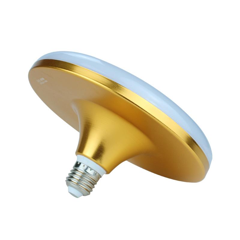 

Светодиодная лампа E27 UFO Лампочки для дома AC220V Энергосберегающие гаражные светильники Внутреннее освещение Потолочный светильник 12W золотой