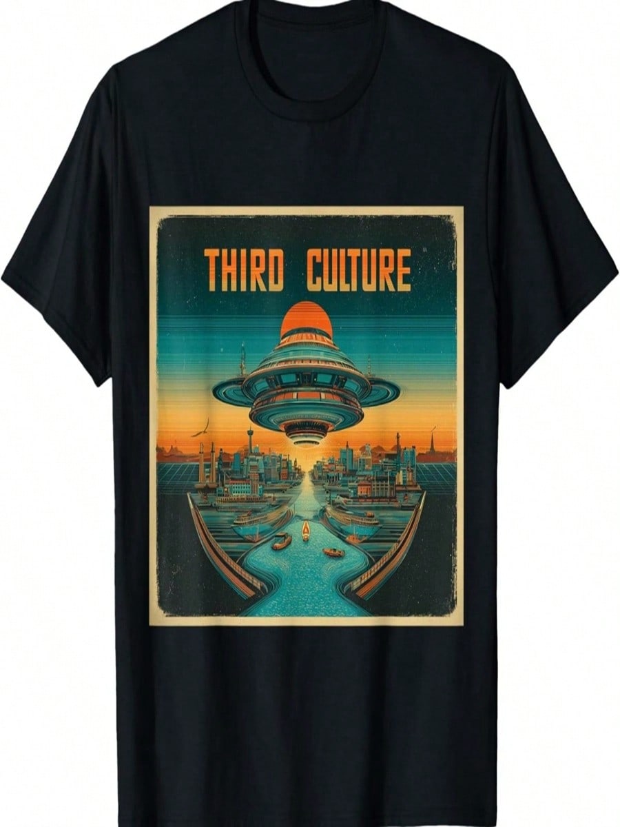 RETRO CYBERPUNK UFO T-Shirt S