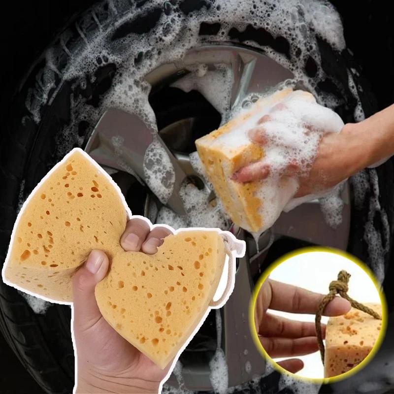 Car Wash Sponge Large Honeycomb Thickened Coral Sponge Block High-Density Absorbent For Stain Removal Automotive Cleaning Tool