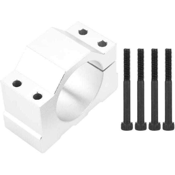 Spindle Motor Clamp, 52mm Diameter Aluminum Spindle Motor Spindle Motor Holder Mount Bracket Clamp with 4 Screws for CNC Router Engraving Machine