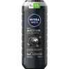 Nivea Men Active Clean 3-in-1 Shower Gel for Men - Purifying with Activated Charcoal 500ml