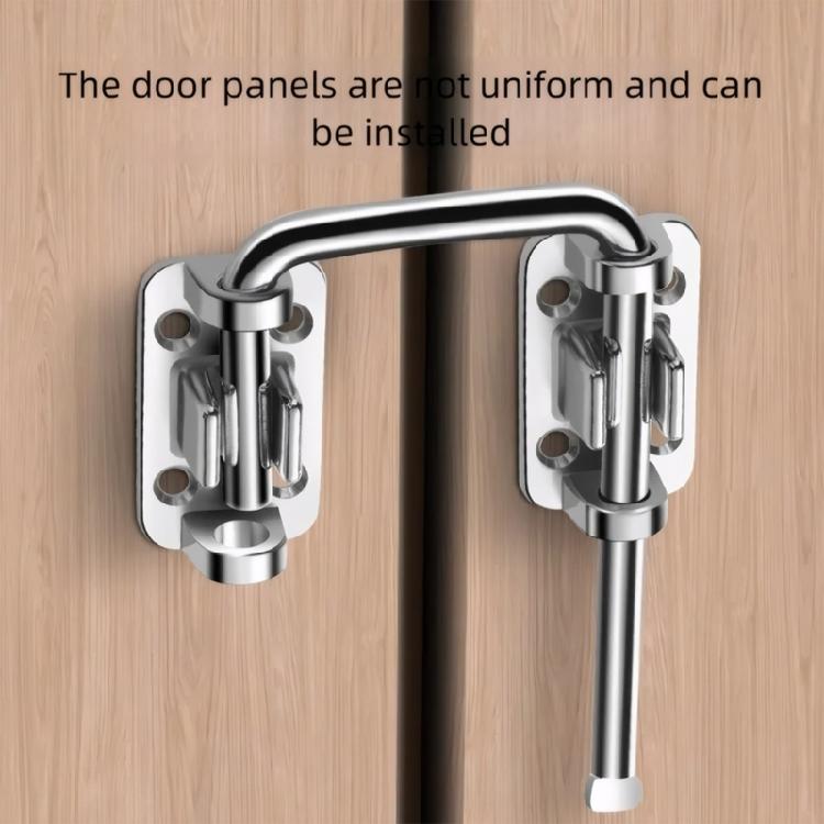 Black Sliding Door Latches Industrial Stainless Steel Weatherproofed Secure Locking System for Garage Door