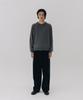 Blankroom Round Cardigan_Stone Gray