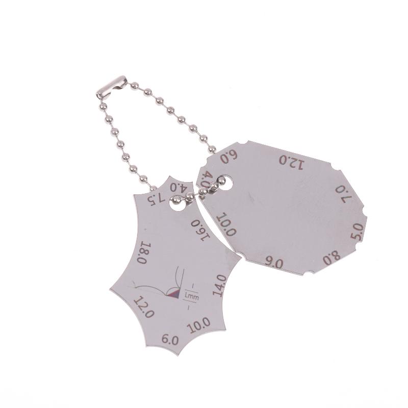 Welding Joint Two-Piece Gauge Fillet Weld Welding Throat Depth Leg Length Gauge Ruler Welder Inspection Tool