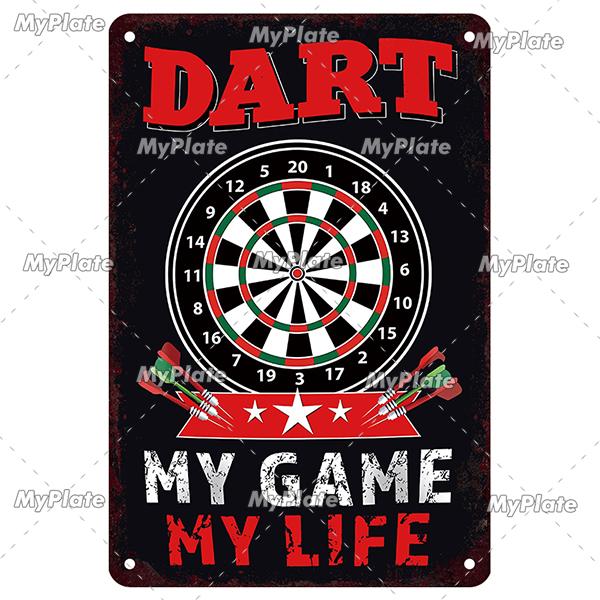 MyPlate Darts 180 Metal Sign Beer Bar Vintage Plaque Shop Tin Sign Plate Wall Decor For Bar Club Art Painting Poster Gift
