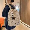 Schoolbag New Schoolbag Female High Value Korean Ins College Students Class Backpack Bow Girl Heart Travel Backpack